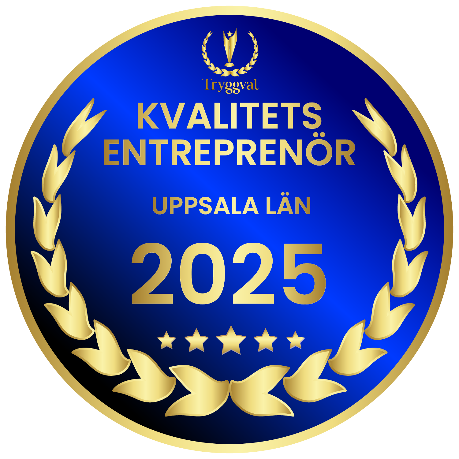 Kvalitetsentreprenör Uppsala län 2025 — Tryggval