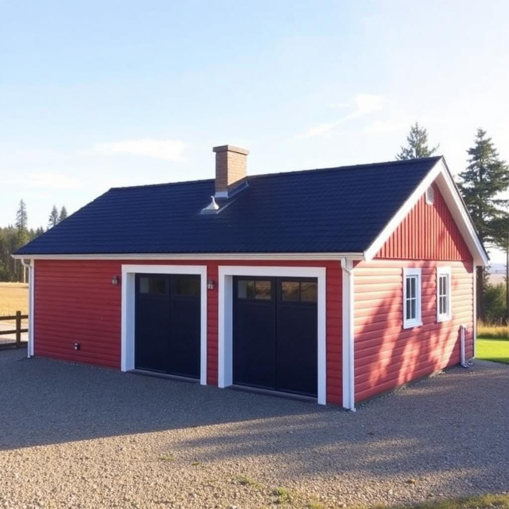 Garage & uthus